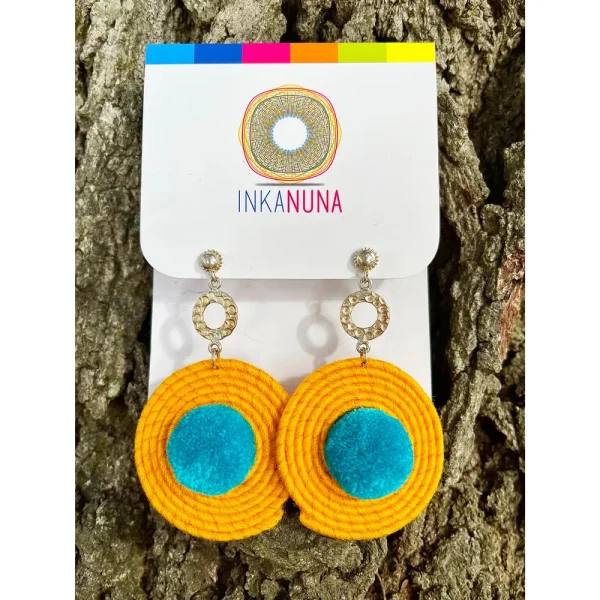 Life Spirals Earrings - Yellow