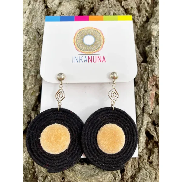 Life Spirals Earrings - Black