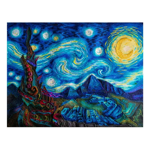 Inka Sanctuary under the Starry Night